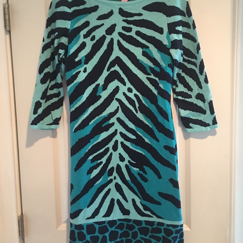 SOLD NEW! Lilly Pulitzer Polly Sweater Dress Zebra